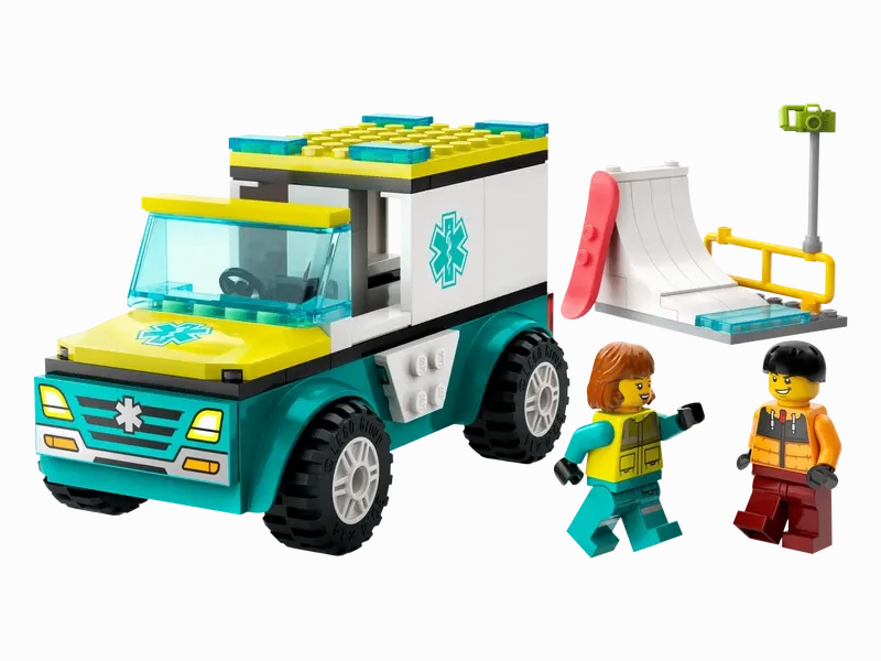 LEGO CITY Emergency Ambulance and Snowboarder 60403