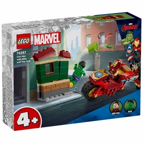 LEGO? Marvel Iron Man with Motorcycle and Hulk