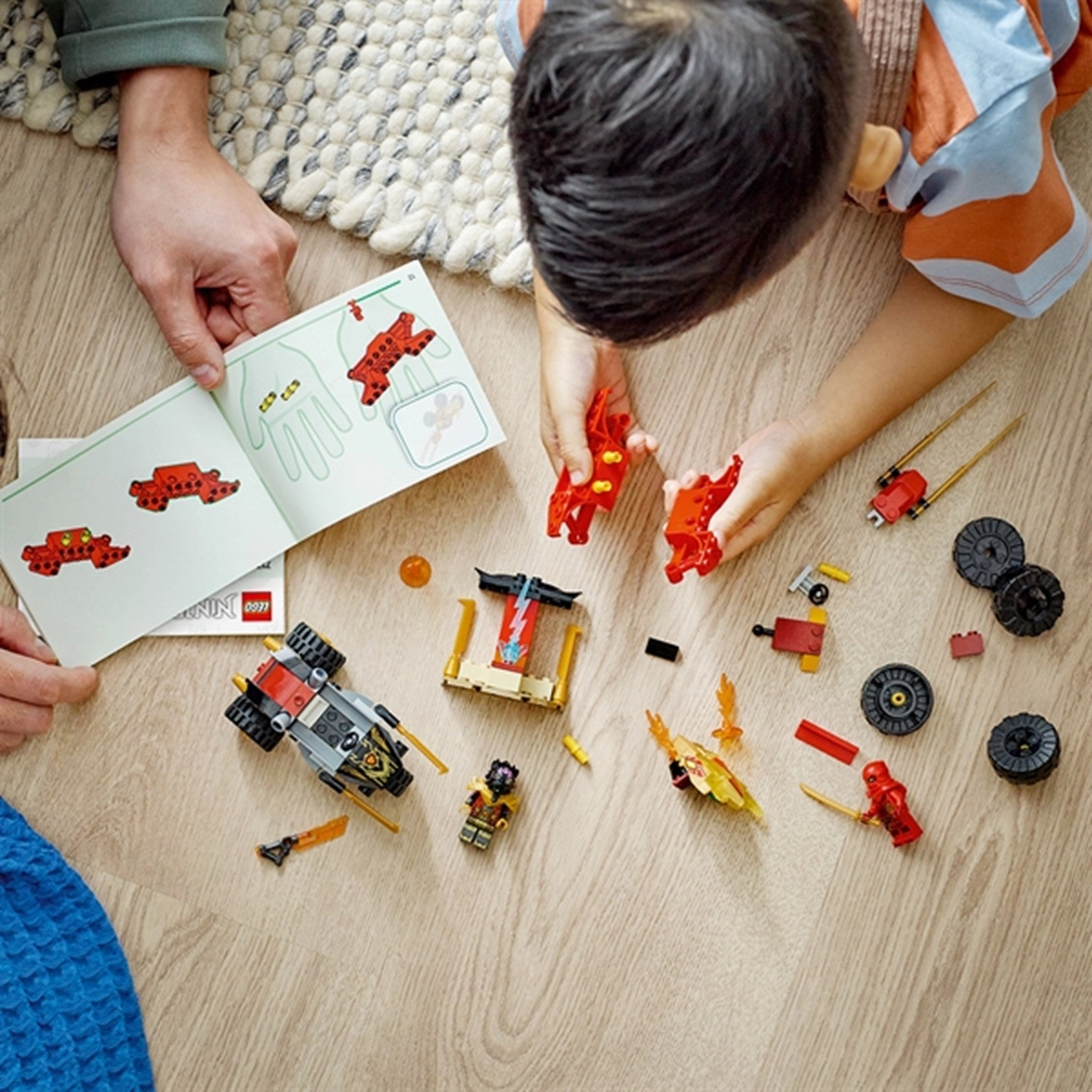LEGO NINJAGO Kai and Ras's Car and Bike Battle