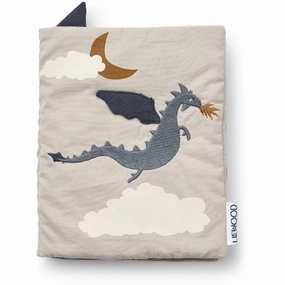 Liewood Drako Fabric Book Little Dragon / Dark Sandy Mix