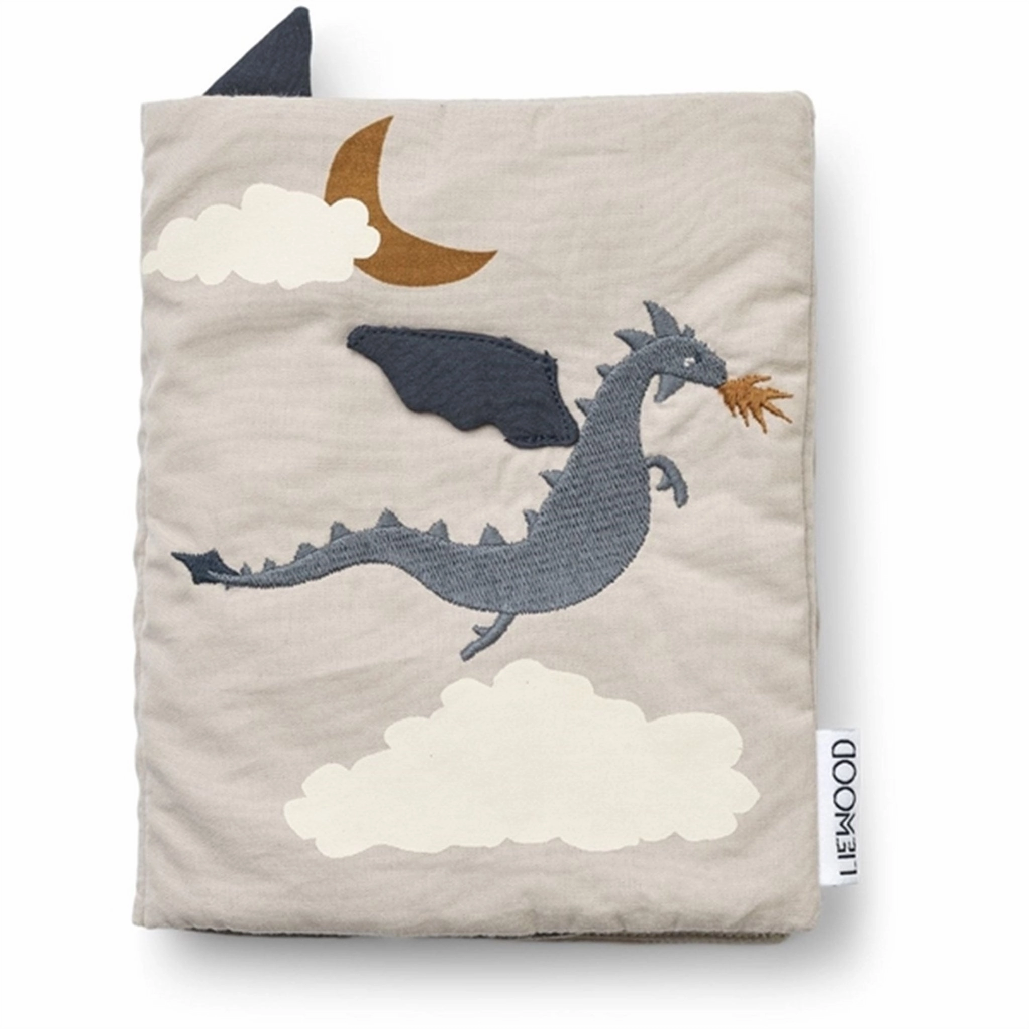 Liewood Drako Fabric Book Little Dragon / Dark Sandy Mix