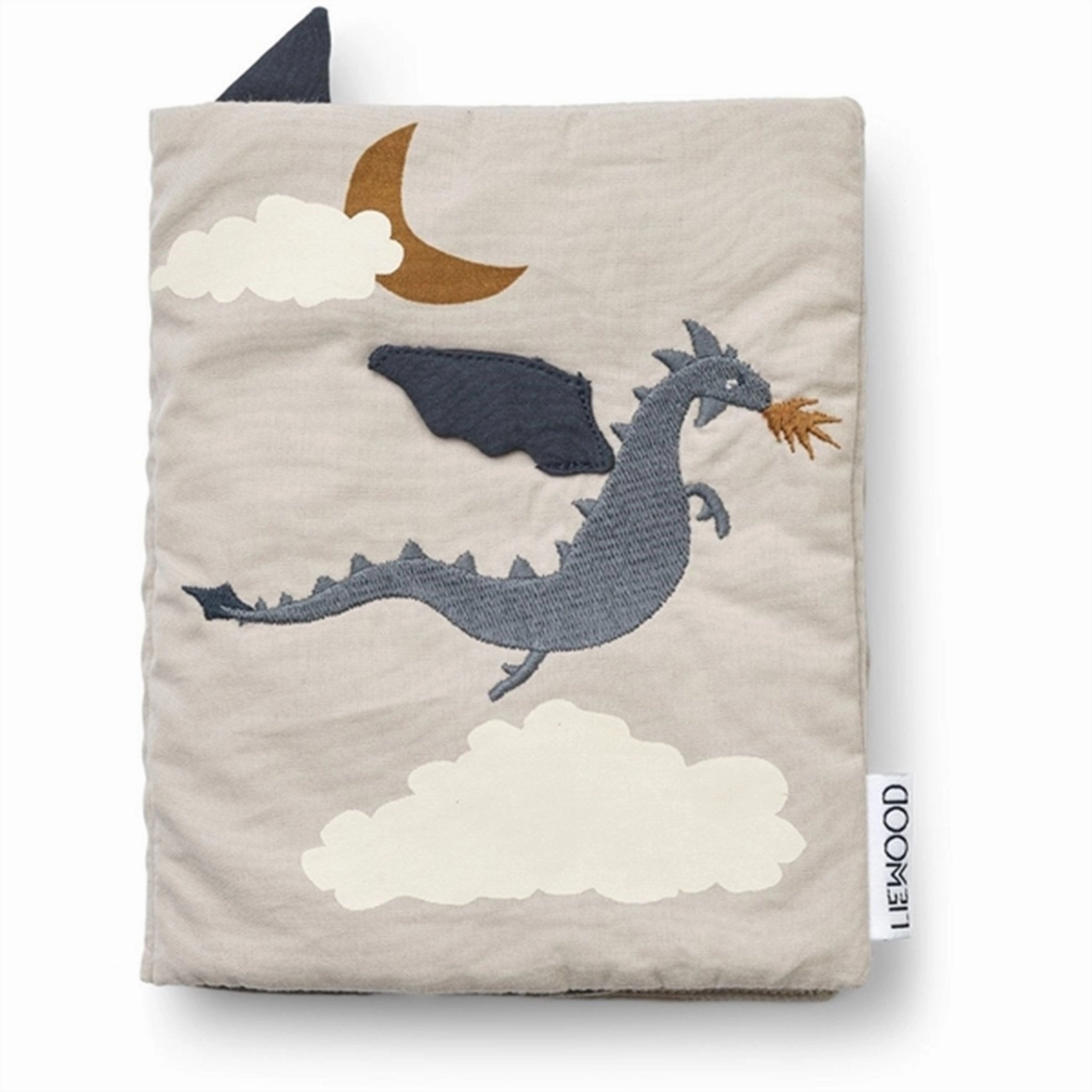 Liewood Drako Fabric Book Little Dragon / Dark Sandy Mix
