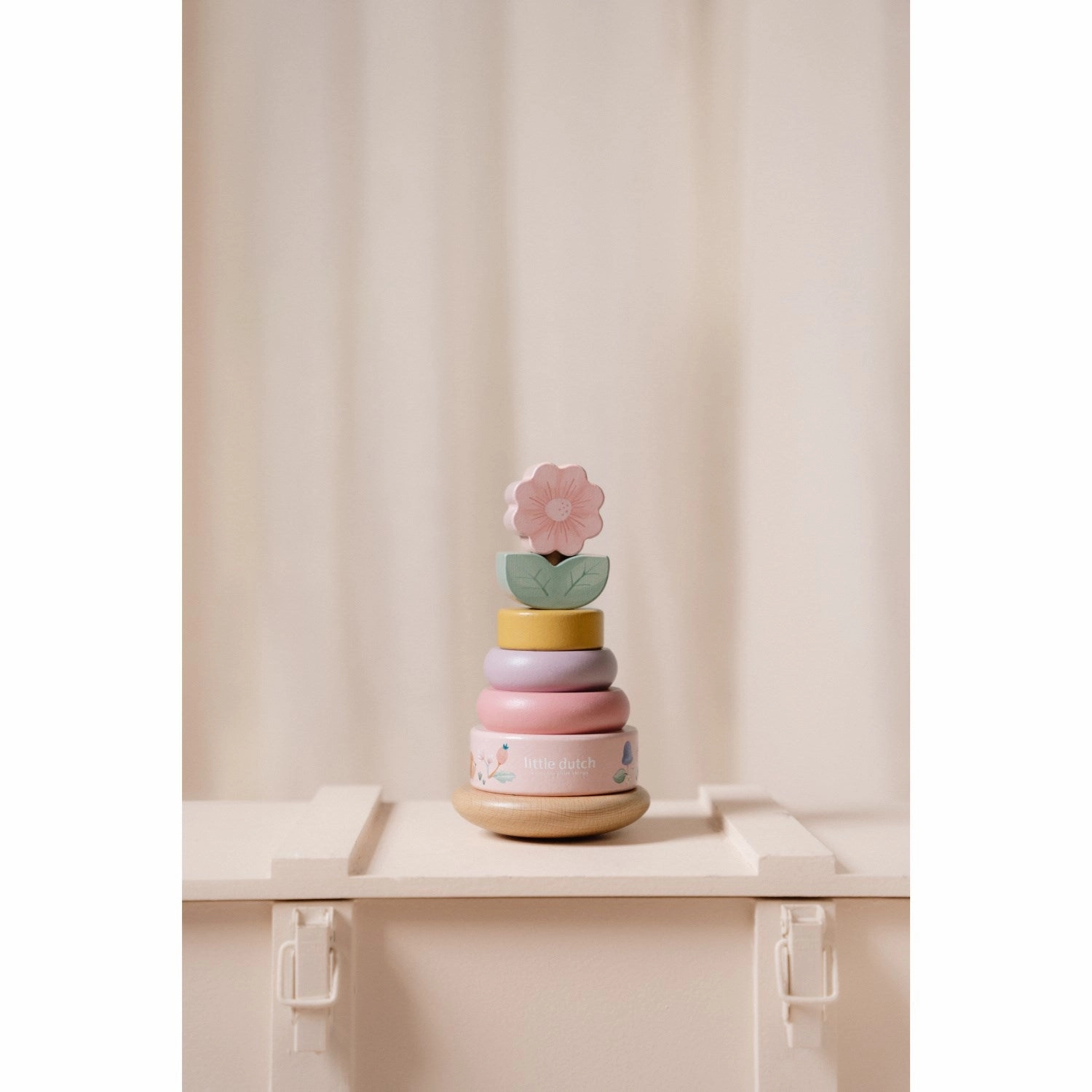 Little Dutch Fairy Garden Pink Rocking Ring Stacker
