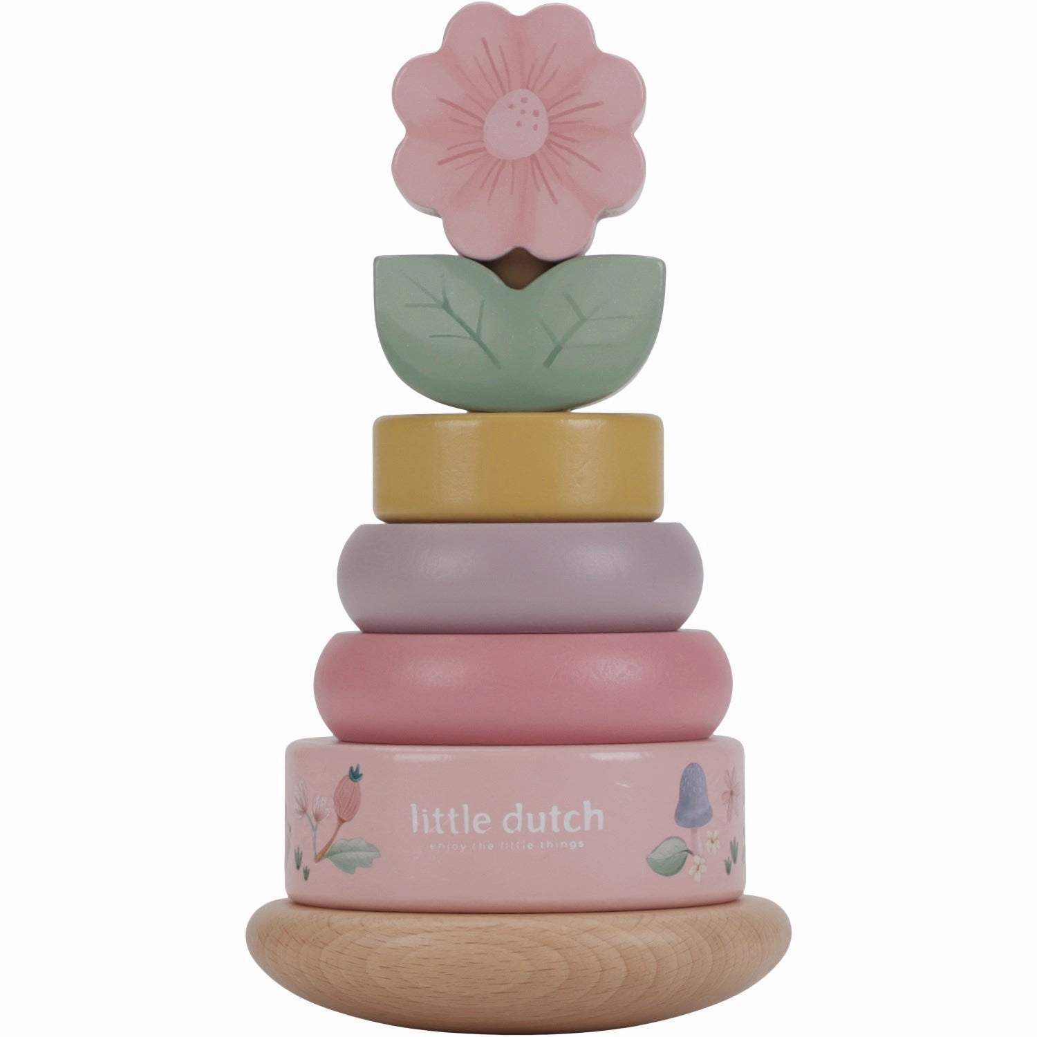 Little Dutch Fairy Garden Pink Rocking Ring Stacker
