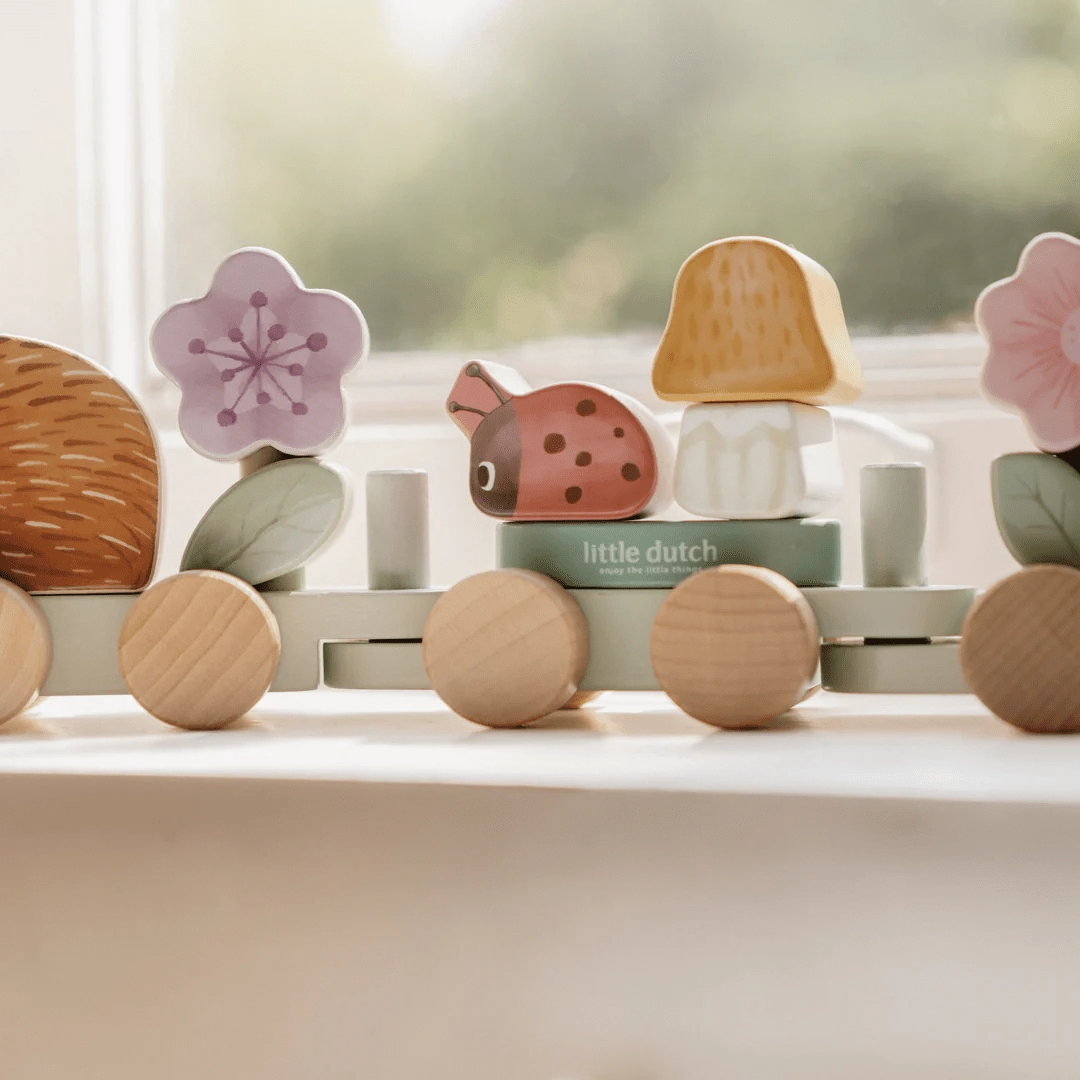 Little Dutch Fairy Garden Stacking Train Hedgehog