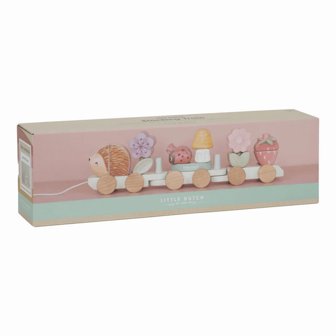 Little Dutch Fairy Garden Stacking Train Hedgehog