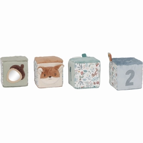 Little Dutch Forest Friends Blue Activity Cubes 4-Pack