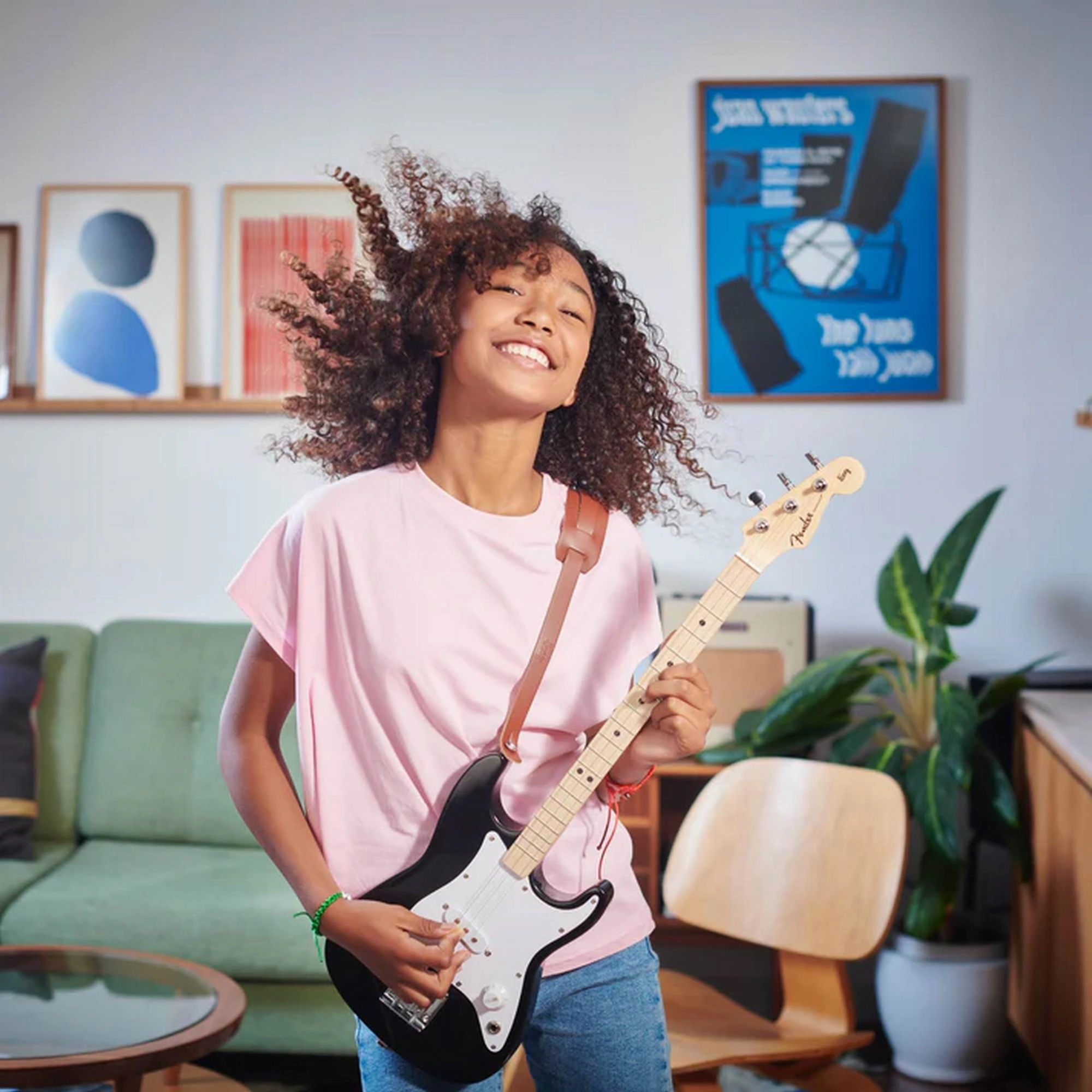 Loog Fender x Loog Stratocaster  Black