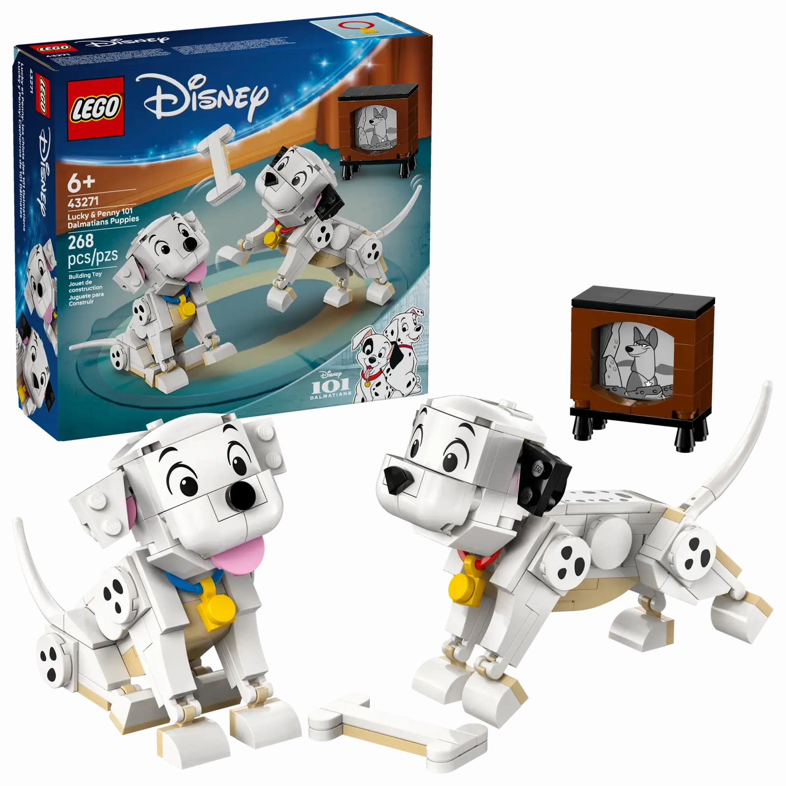 Lucky And Penny 101 Dalmatians Puppies Lego 43271