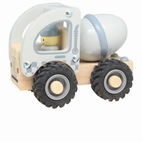Magni Wooden cement truck with rubber wheels, FSC 100%