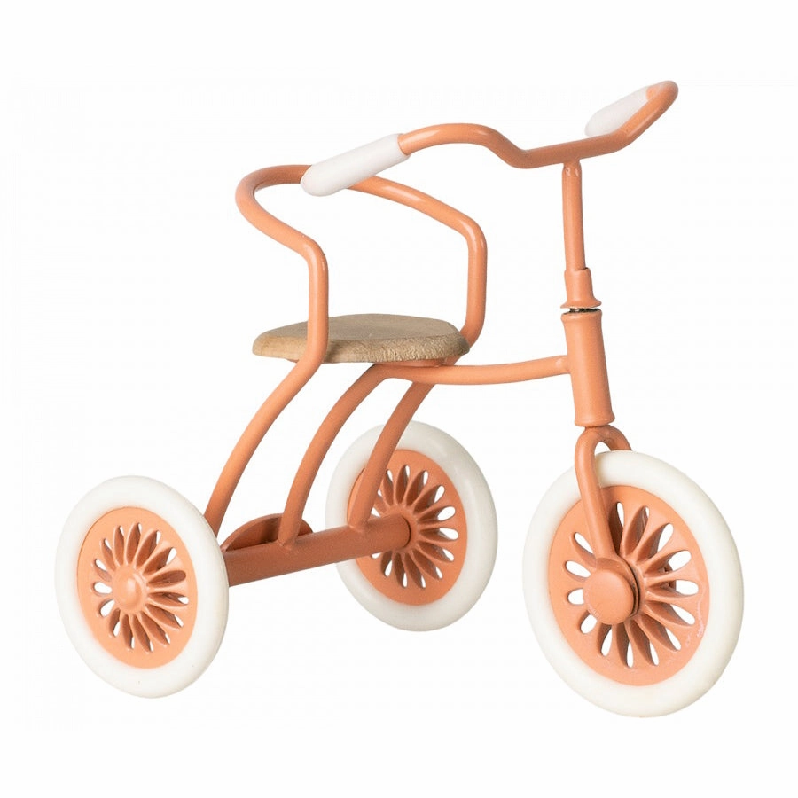 Maileg Abri  Tricycle, Mouse - Coral