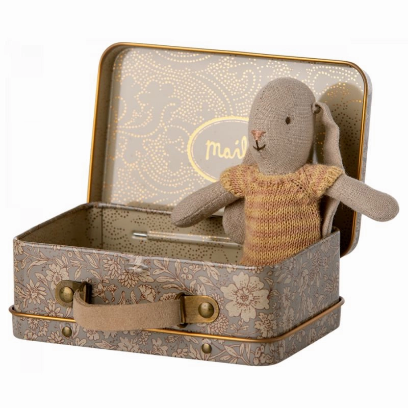 Maileg Bunny in Suitcase, Micro 3 Ass. (1pc)