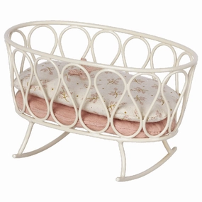 Maileg Cradle W. Sleeping Bag, My - Rose