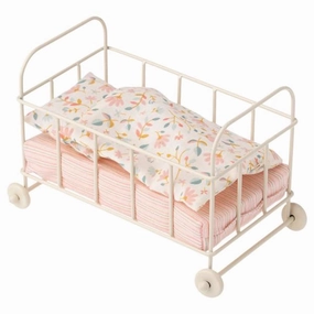 Maileg Micro Metal Baby Cot