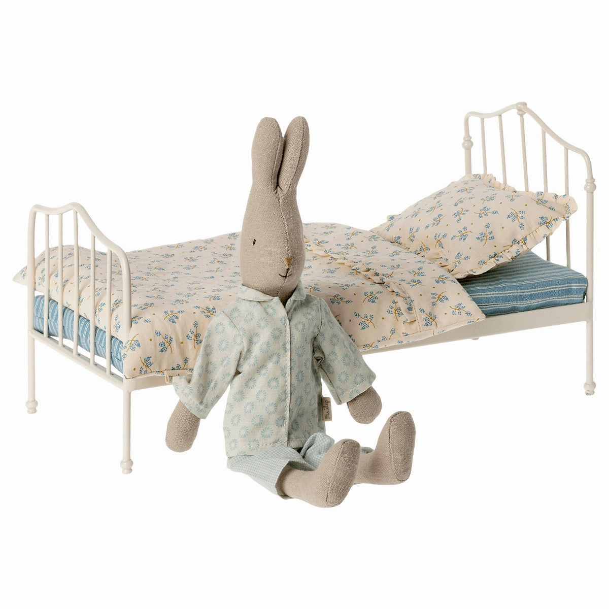 Maileg Miniature Bed, Mini - Blue