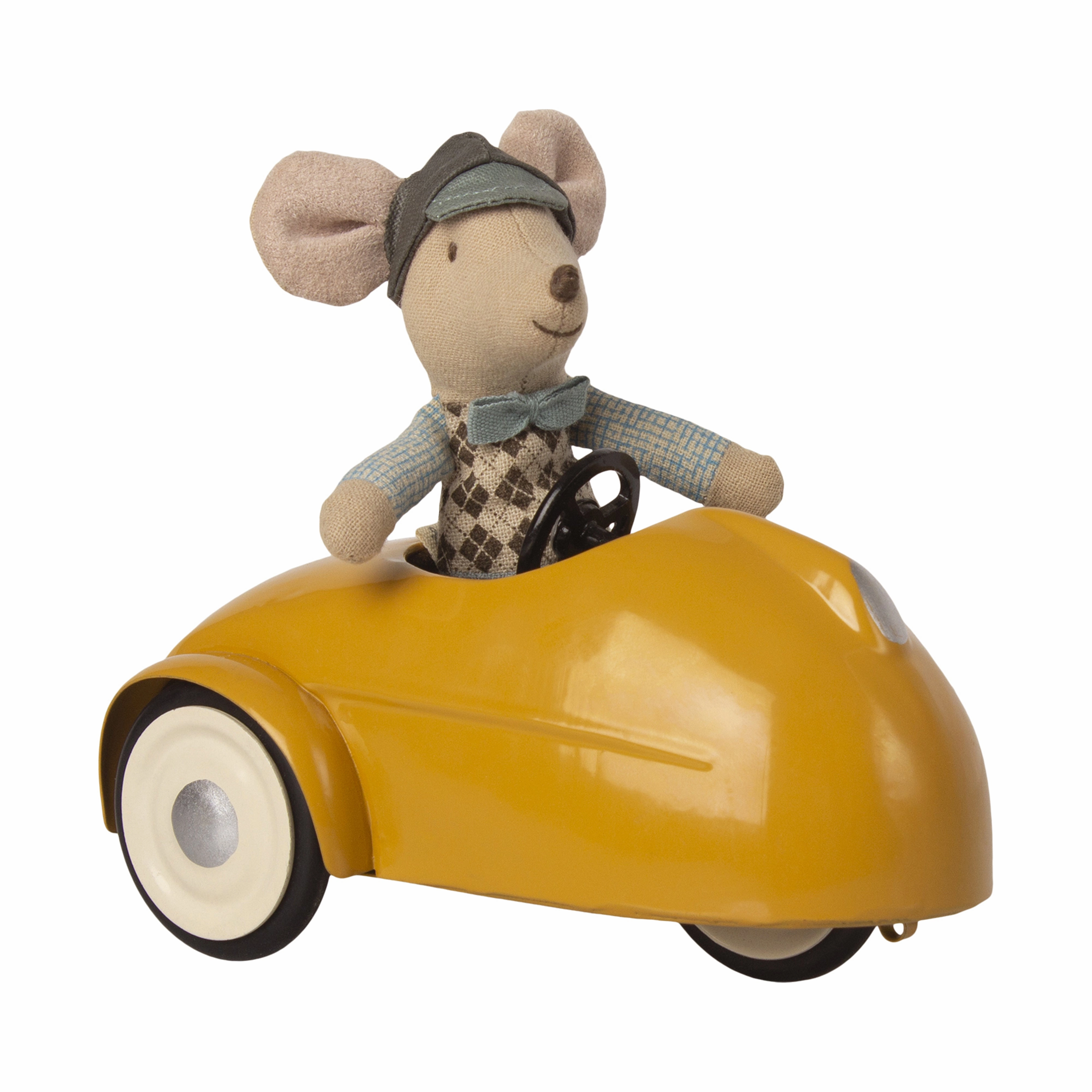 Maileg Mouse Car with Garage Yellow
