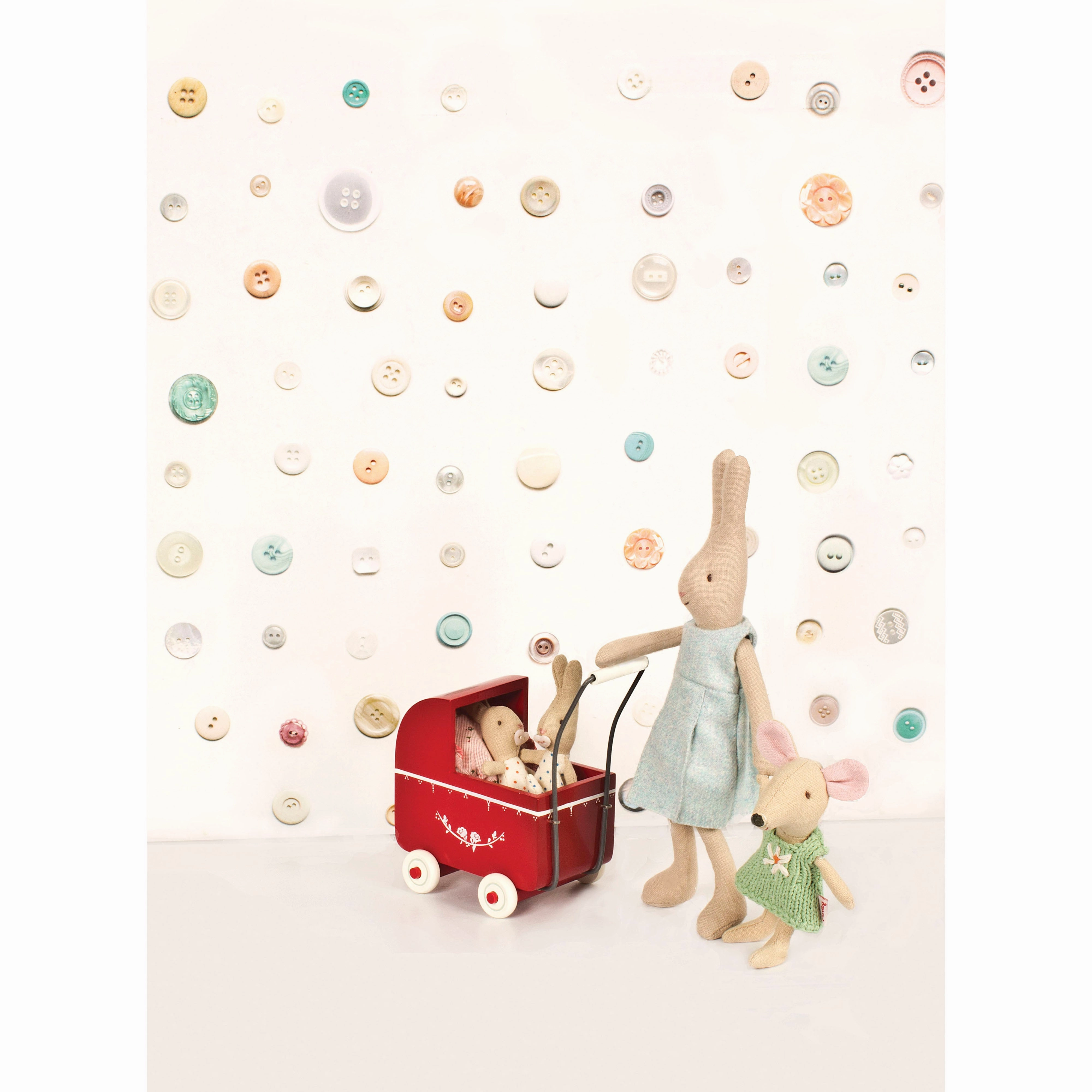 Maileg Pram Blue Micro