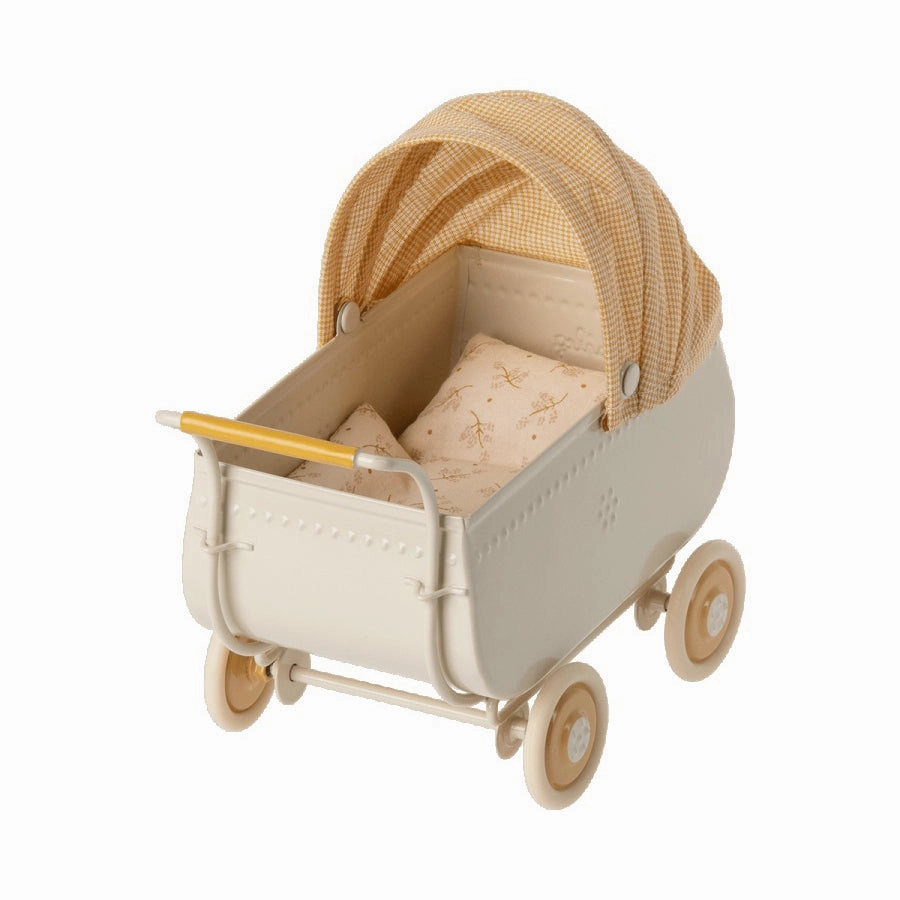 Maileg Pram, Micro - Yellow