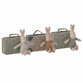 Maileg Rabbit in Suitcase, Micro 3 Ass. (1pc)