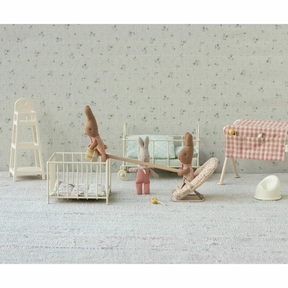 Maileg Rabbit, My - Red Check