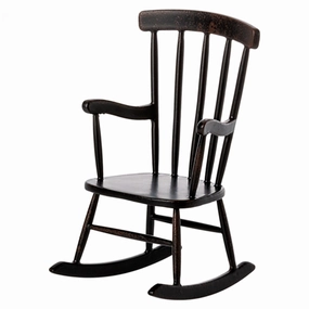 Maileg Rocking Chair, Mouse - Anthracite