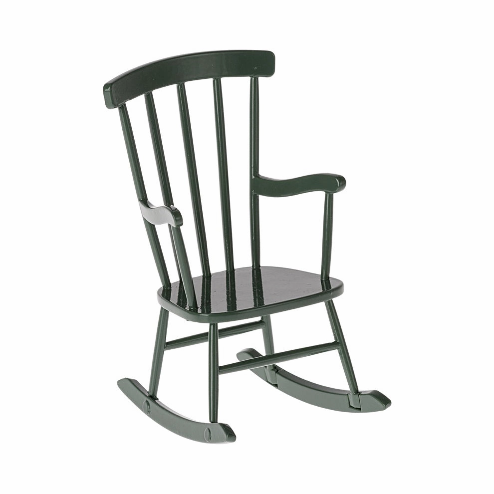 Maileg Rocking Chair, Mouse - Dark Green