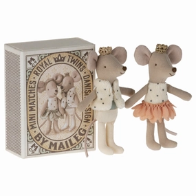 Maileg Royal Twins Mice, Little Sister and Brother in Box