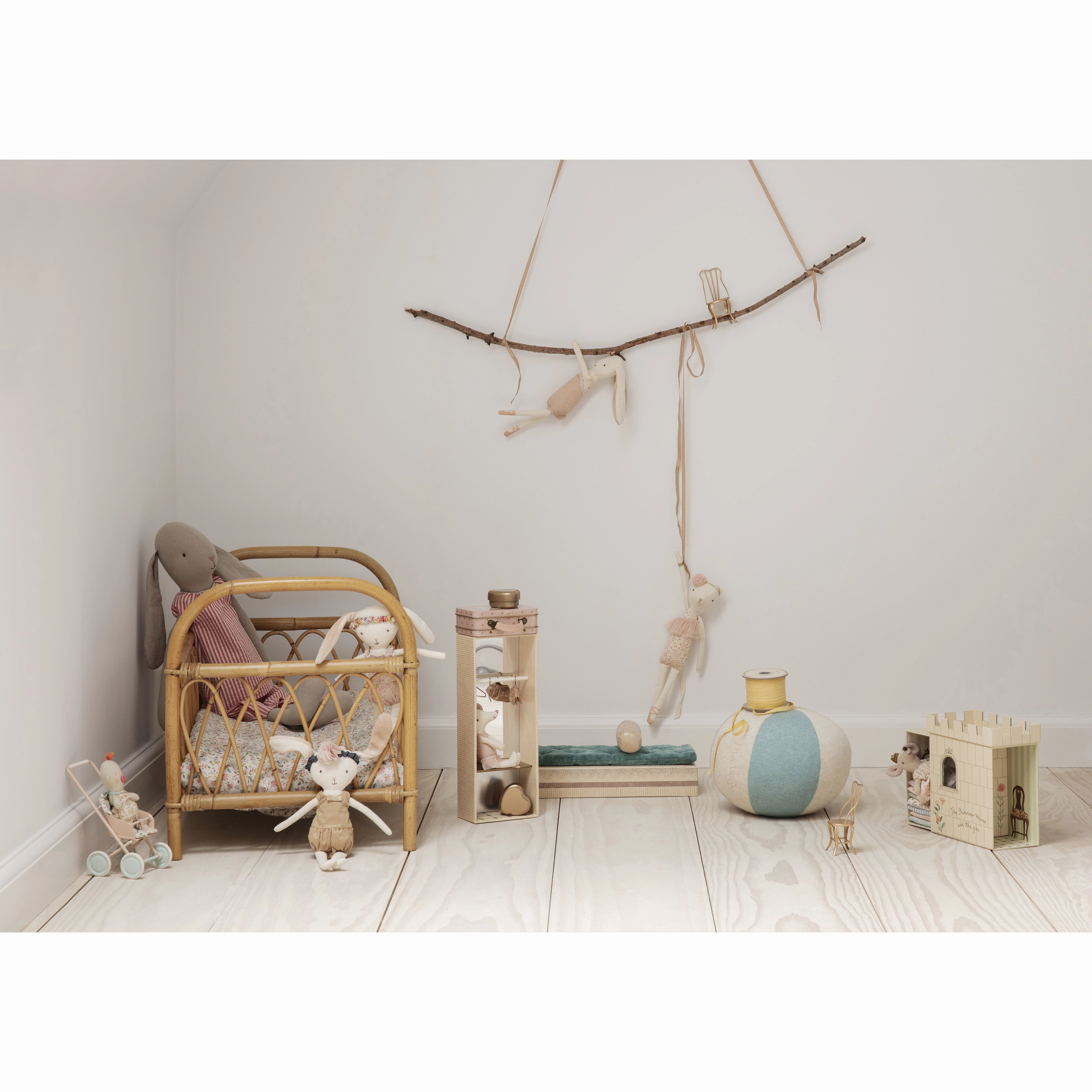 Maileg Stroller Micro Sky Blue