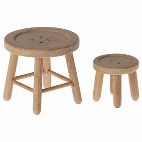 Maileg Table and Stool Set, Mouse