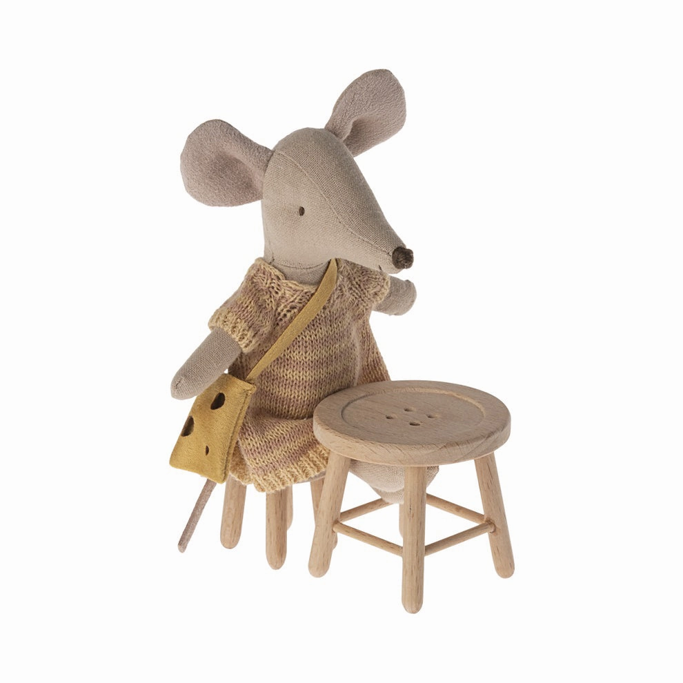 Maileg Table and Stool Set, Mouse