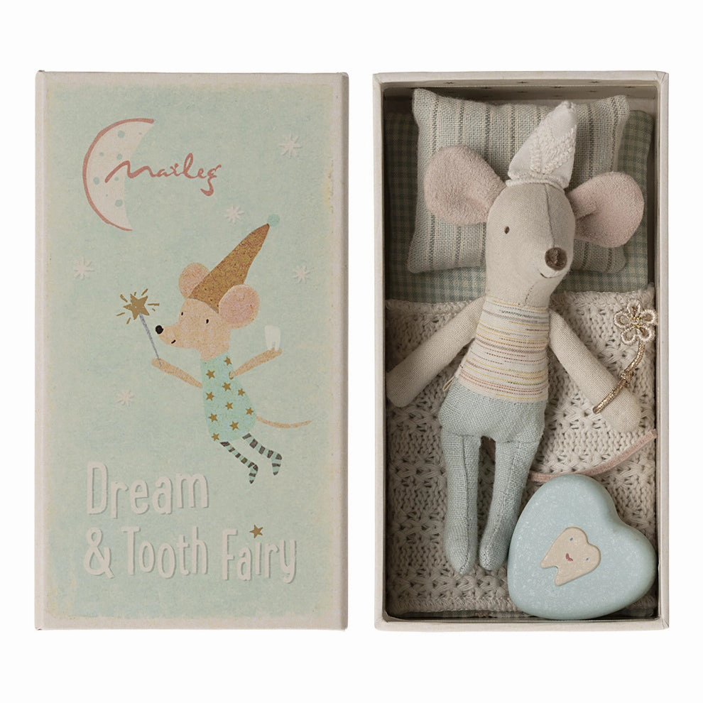 Maileg Tooth Fairy Mouse, Little Brother in Matchbox