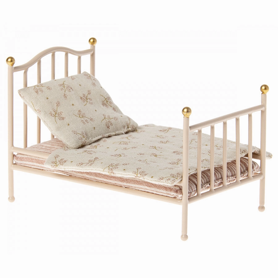 Maileg Vintage Bed, Mouse - Rose