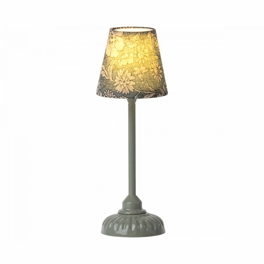 Maileg Vintage Floor Lamp, Small - Dark Mint