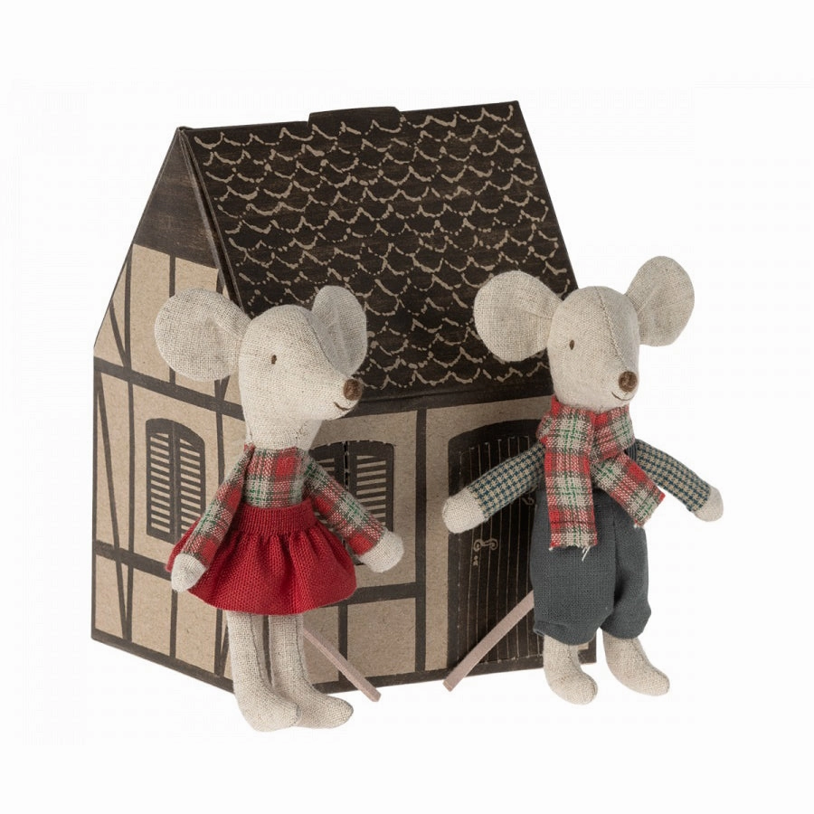 Maileg Winter Mice Twins, Little Brother and Sister