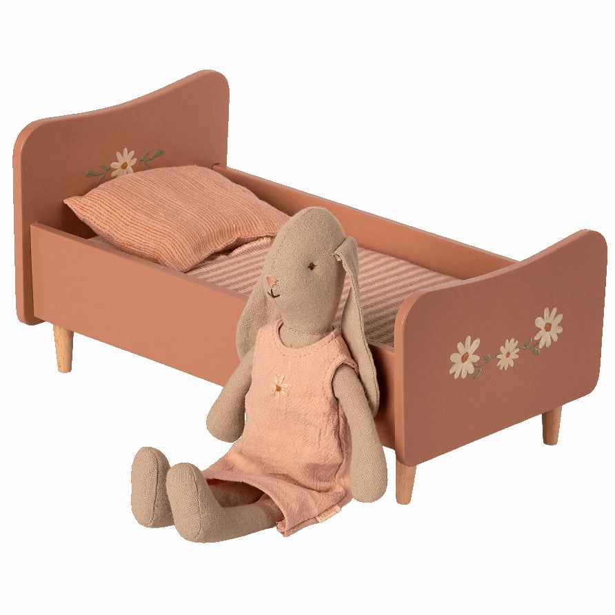 Maileg Wooden Bed, Mini Rose