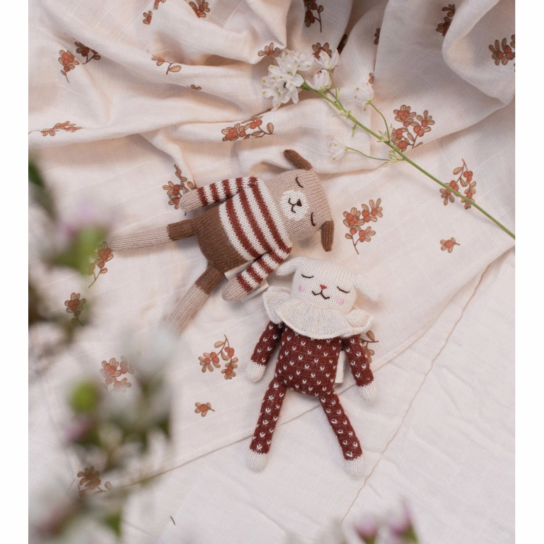 Main Sauvage Puppy, Sienna Striped Sweater 22cm