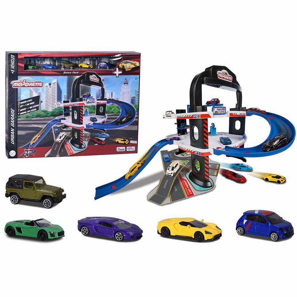 MAJORETTE - Urban Garage   5 Cars
