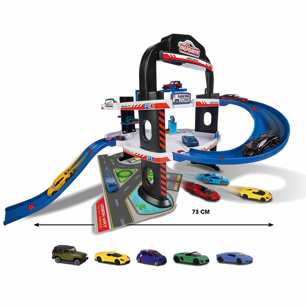 MAJORETTE - Urban Garage   5 Cars