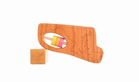 Maryland State Wooden Baby Rattle