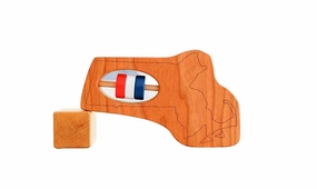 Massachusetts State Wooden Baby Rattle