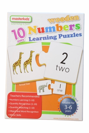 Masterkidz Wooden Numbers Learning Puzzles 3T