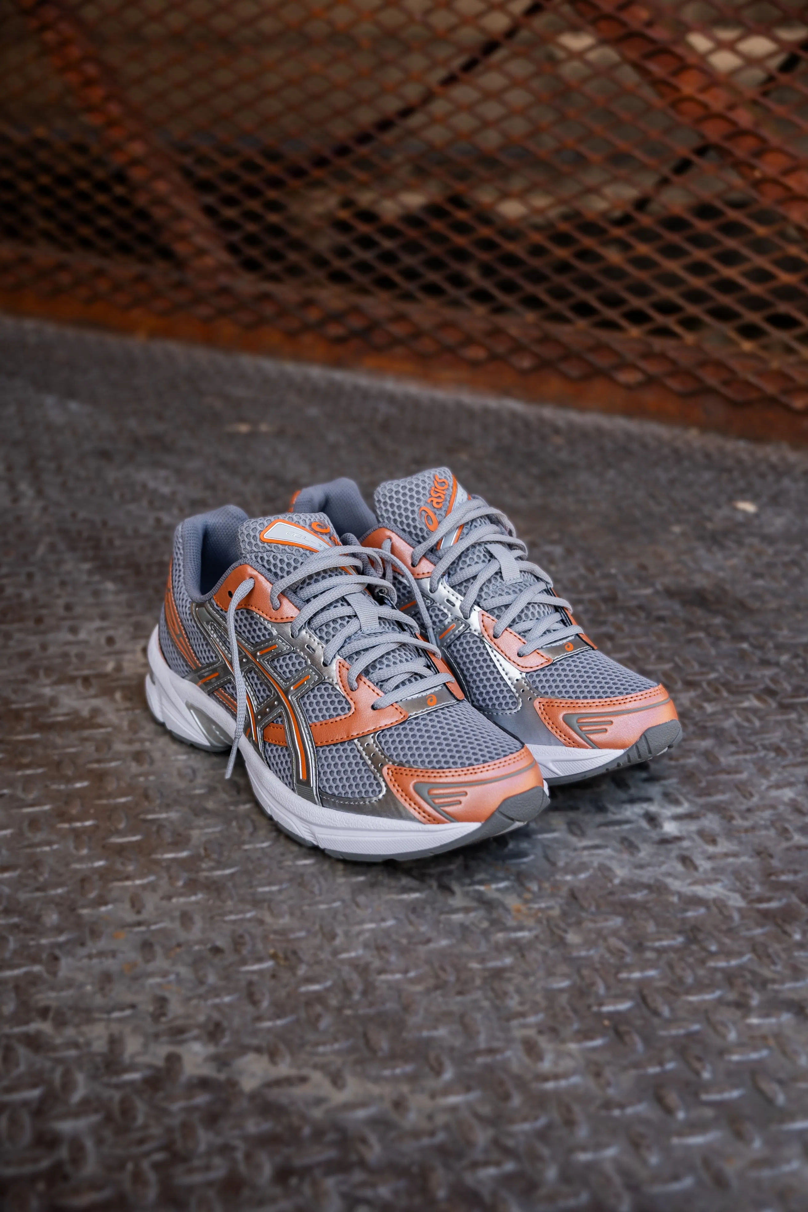 Mens Asics Gel-1130 (Cement Grey/Rust Orange) Asics Shoes