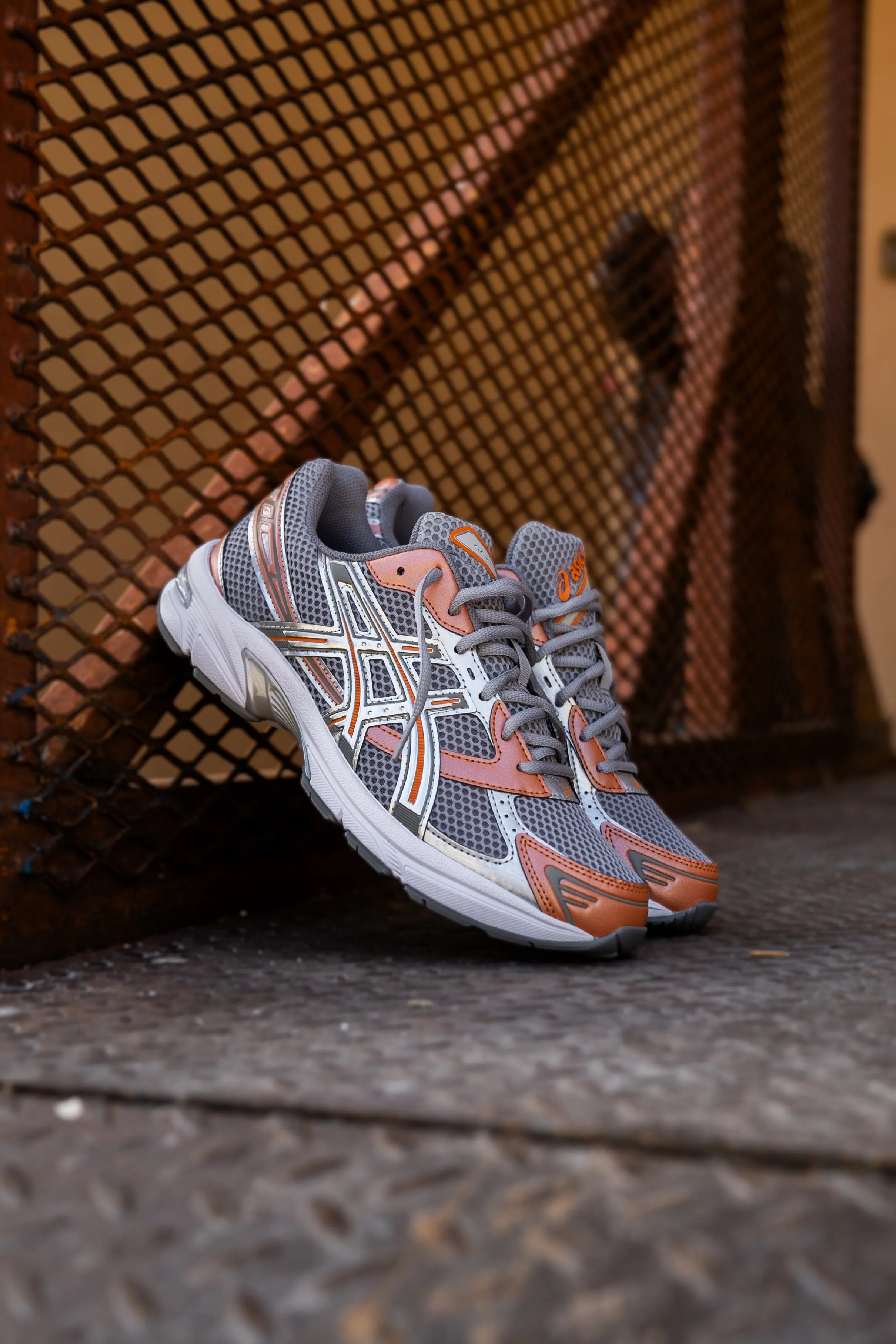 Mens Asics Gel-1130 (Cement Grey/Rust Orange) Asics Shoes