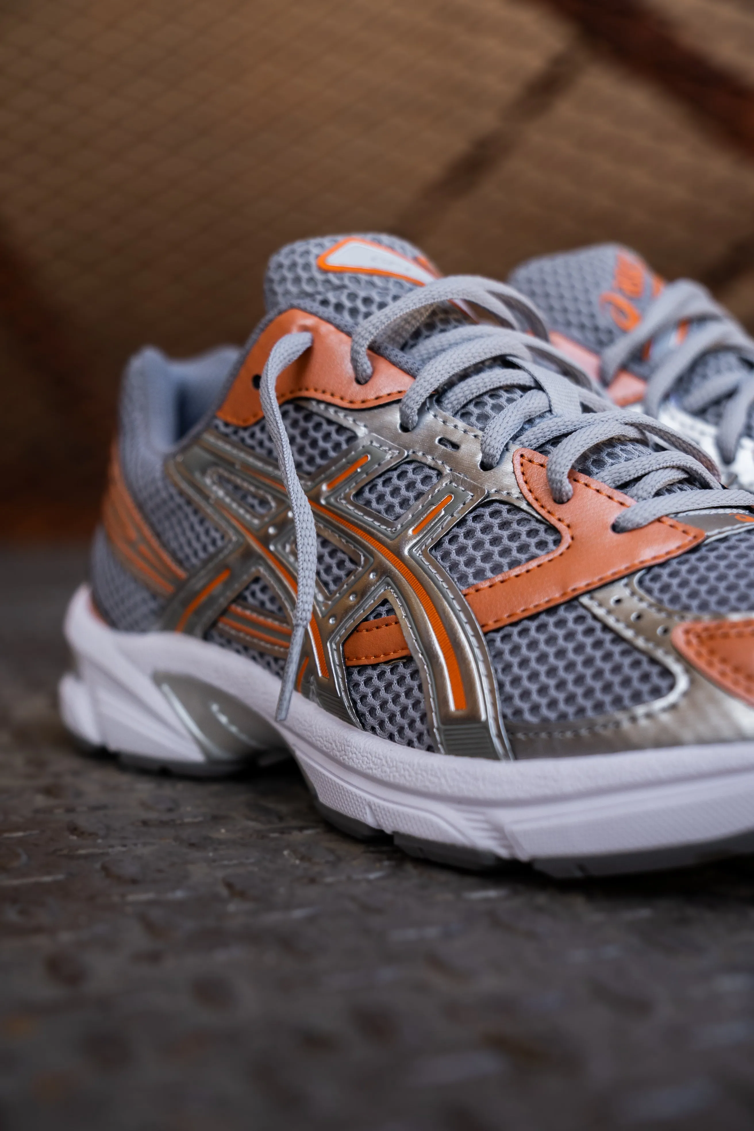 Mens Asics Gel-1130 (Cement Grey/Rust Orange) Asics Shoes