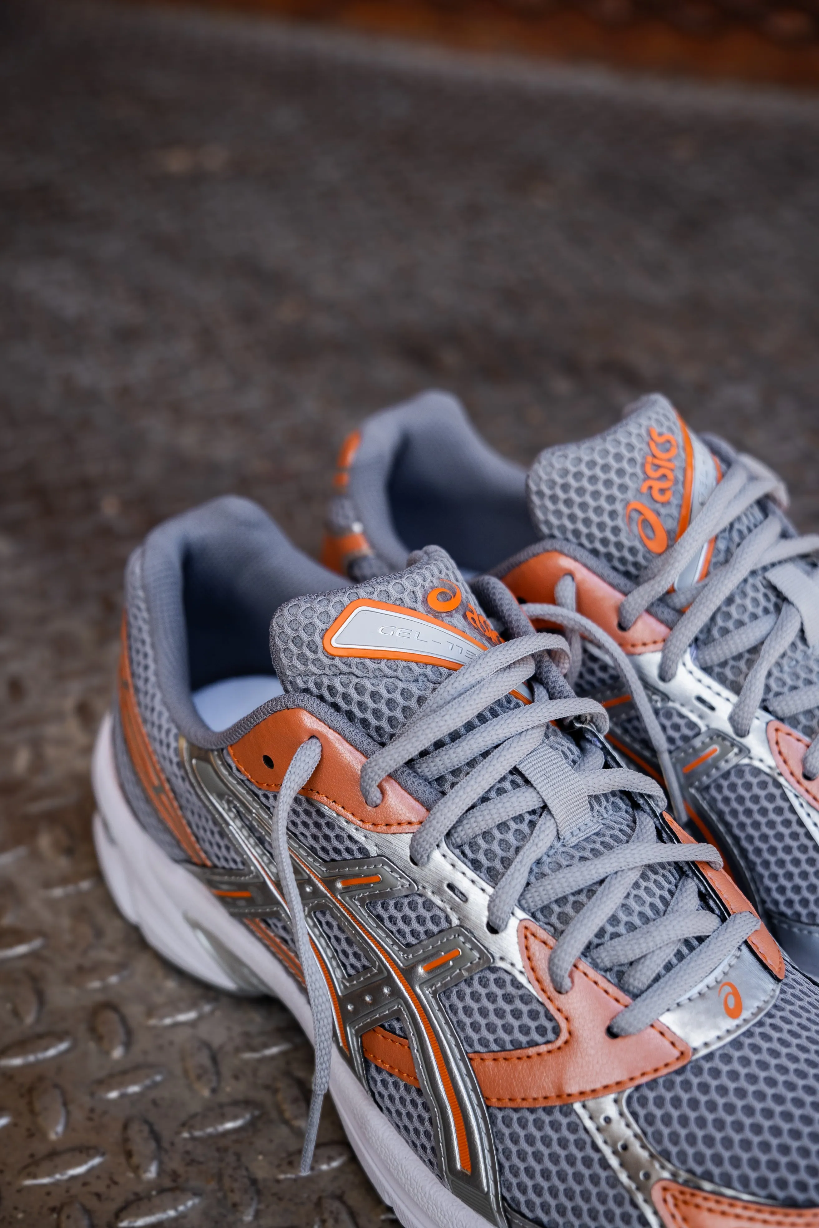 Mens Asics Gel-1130 (Cement Grey/Rust Orange) Asics Shoes