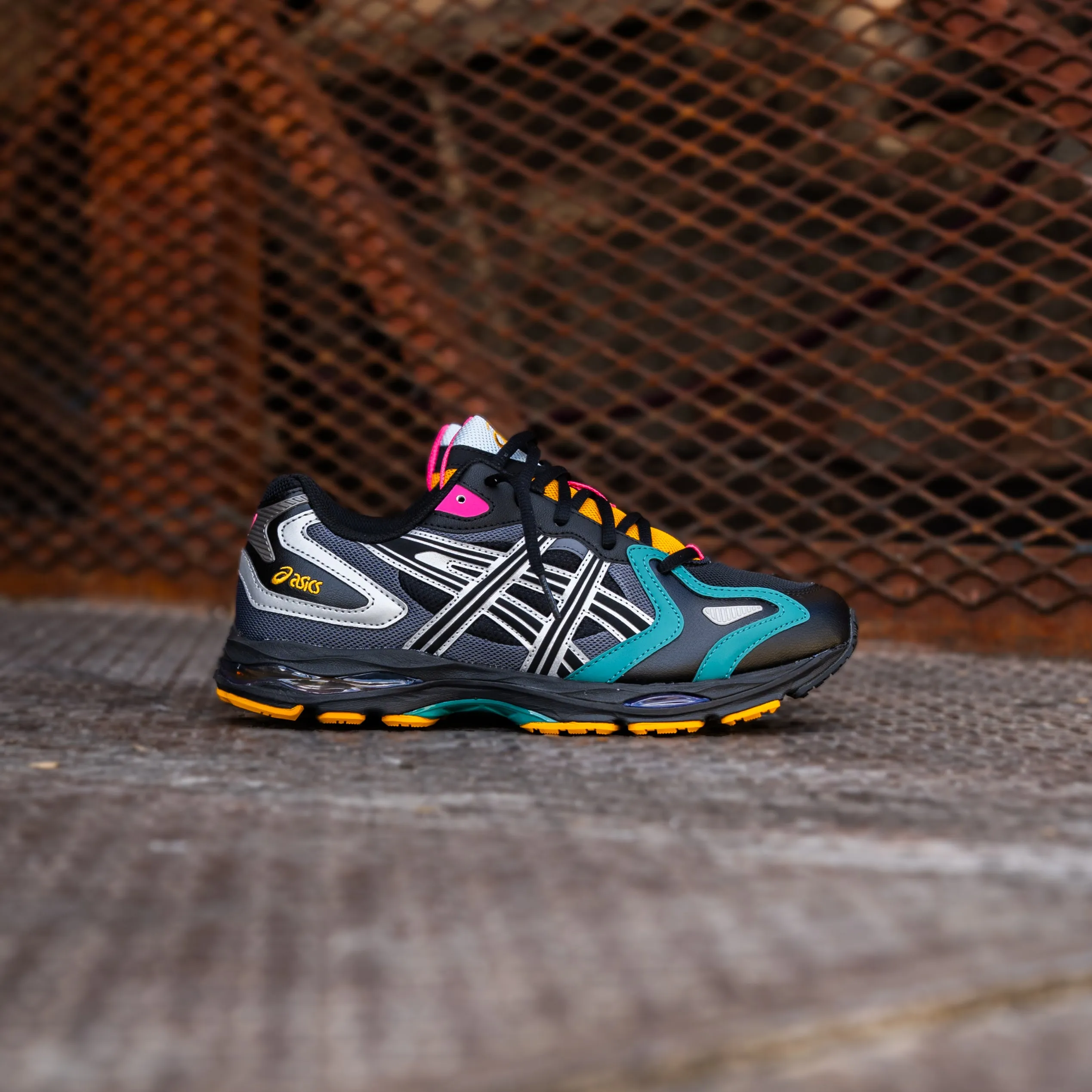 Mens Asics Gel K-1011 (Black/Pure Silver) Asics Shoes