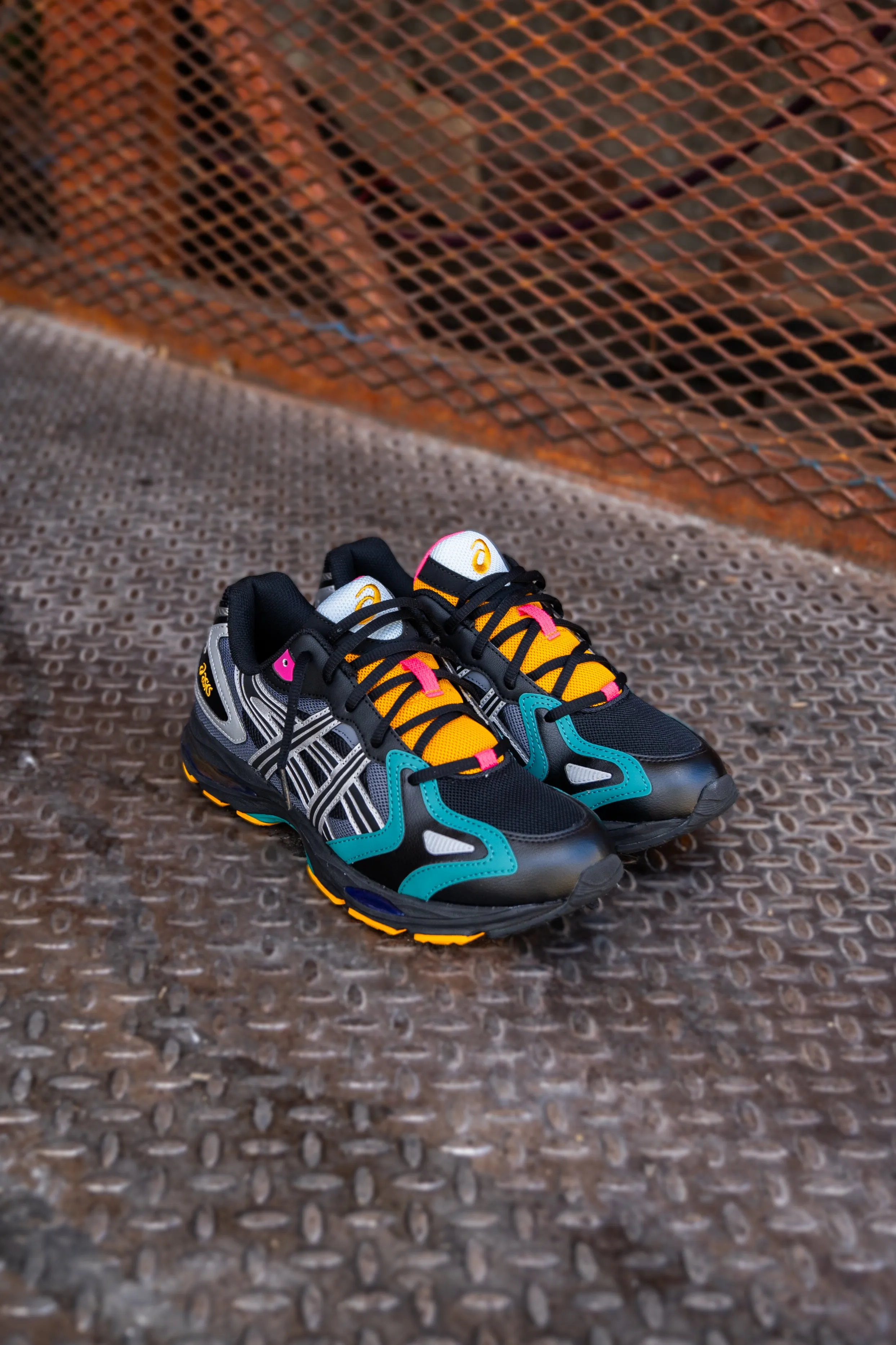 Mens Asics Gel K-1011 (Black/Pure Silver) Asics Shoes