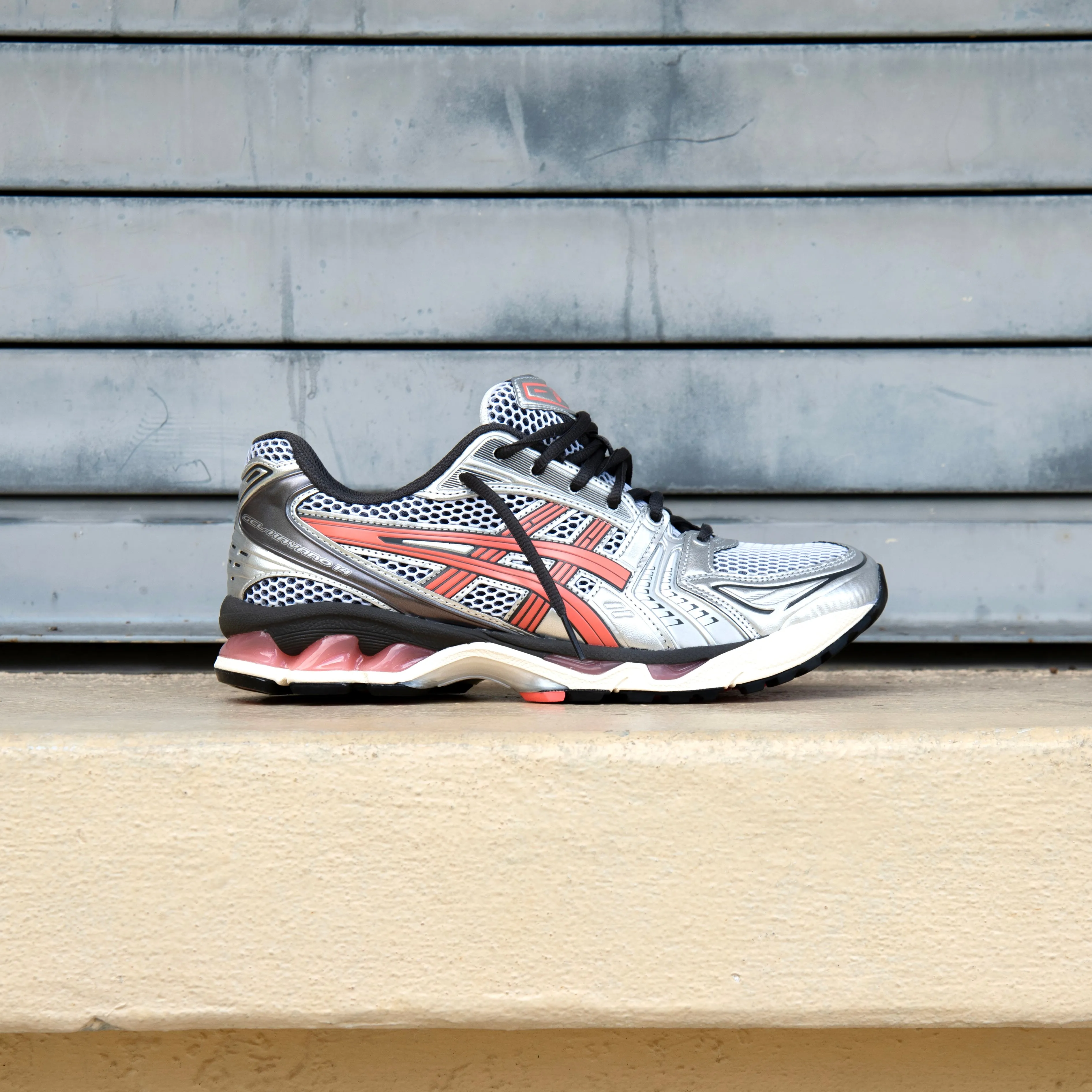 Mens Asics Gel-Kayano 14 (White/Papaya) Asics Shoes