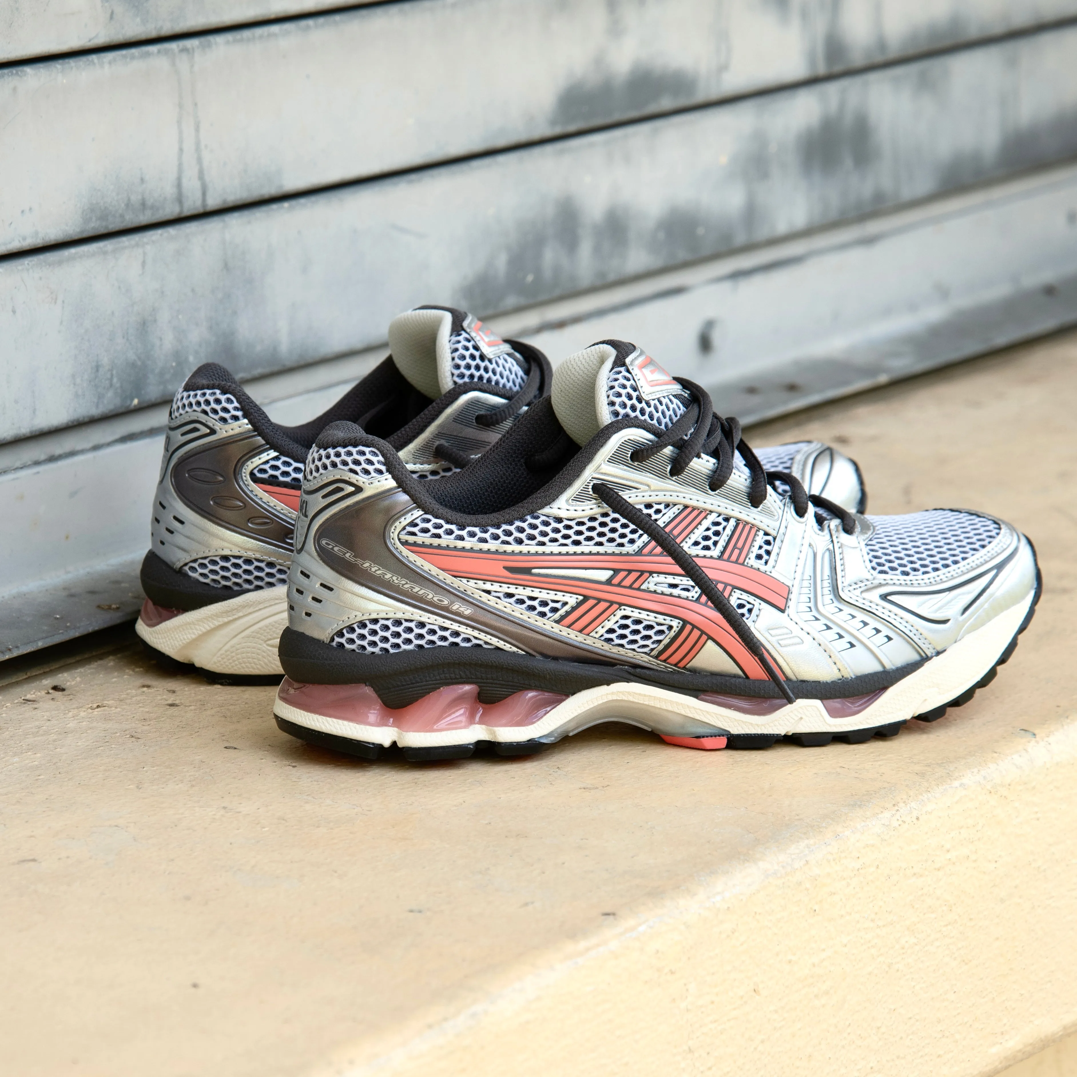 Mens Asics Gel-Kayano 14 (White/Papaya) Asics Shoes