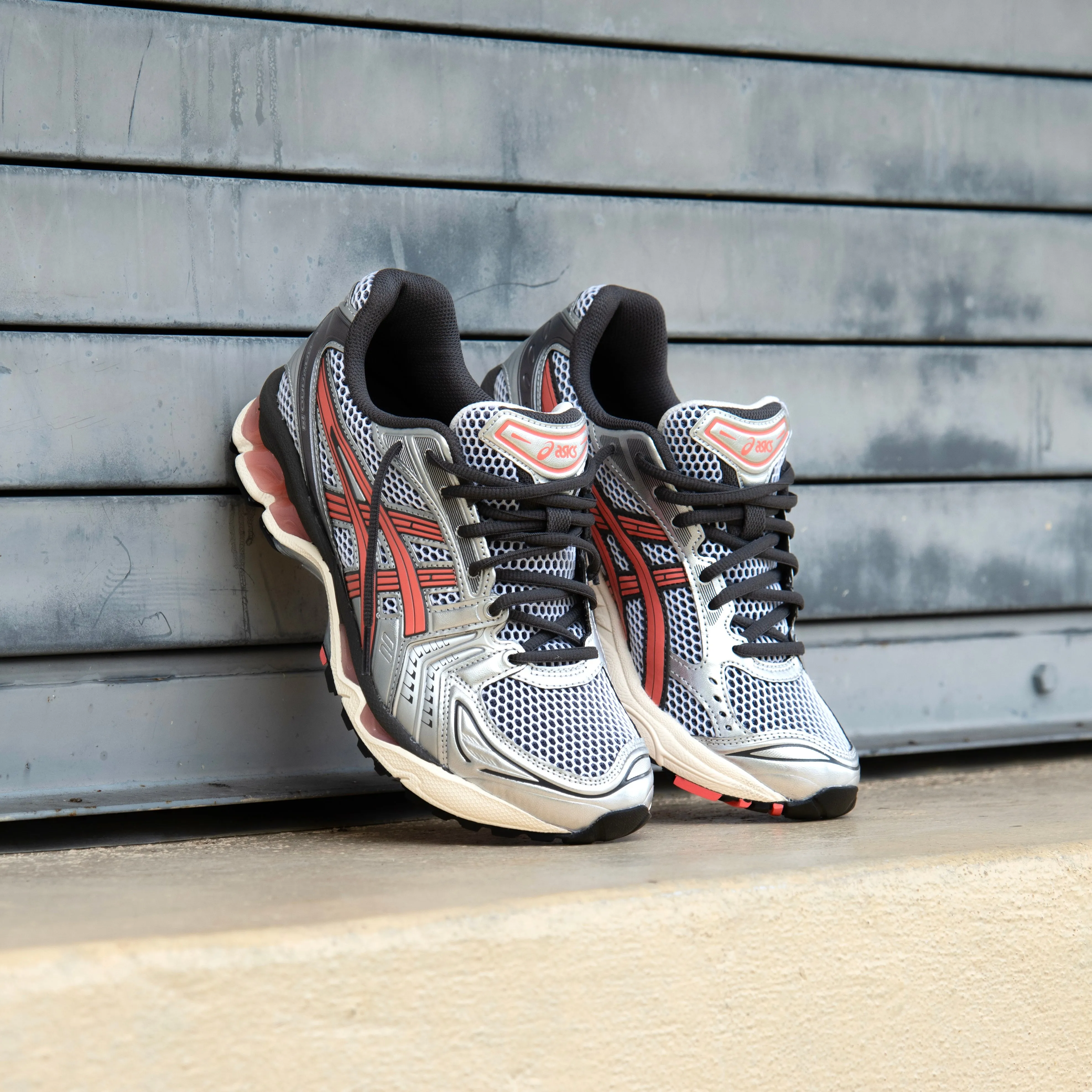 Mens Asics Gel-Kayano 14 (White/Papaya) Asics Shoes